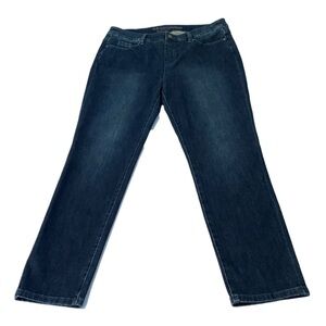 Soft Surroundings Jeans, Size M, Dark Wash Blue Denim